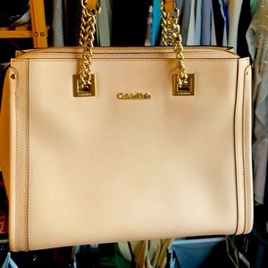 Calvin Klein Baby Pink Chain Link Purse